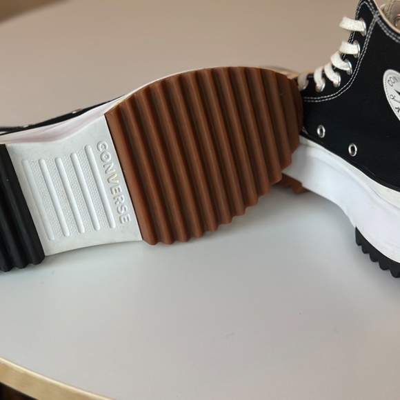 Converse Run Star Hike Hi Black Platform Sneakers - Picture 7 of 16